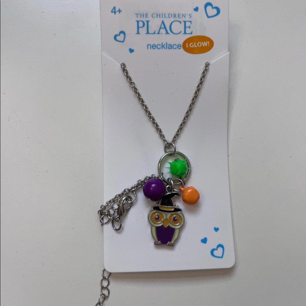 🌷2 for $10🌷 NWT THE CHILDRENS PLACE HALLOWEEN GLOW IN THE DARK NECKLACE